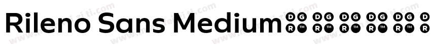 Rileno Sans Medium字体转换